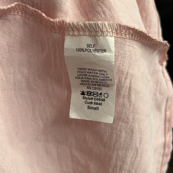 NWOT PinkBlush Smocked Layered Ruffle Flutter Sleeve Maternity Midi Dress - Picture 7 of 7